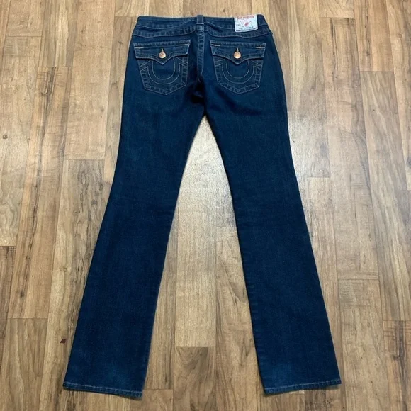 True Religion Billy Skinny Dark Denim Jeans 27 - Picture 6 of 9
